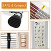 20.3ft Extension Ladder with 2 Detachable Hooks, Aluminum Telescoping Folding