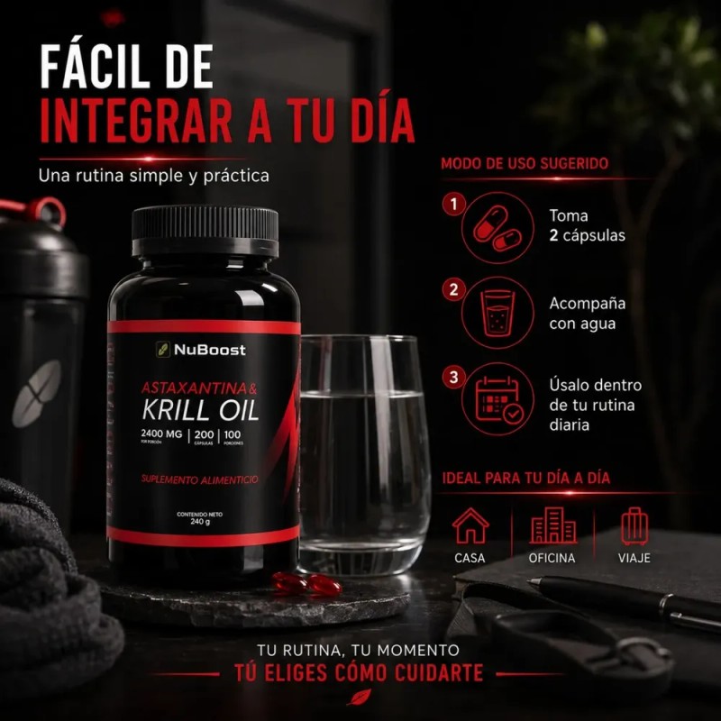 Omega 3 Aceite De Krill Para Estilo De Vida Activo