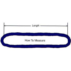 Blue 3' Endless Round Lifting Sling Spanset Heavy Duty Polyester Capacity 42400 LBS