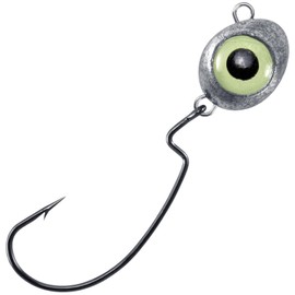 Dr.Fish 10 Pack Swimbait Jig Heads Bass Fishing Jig Texas Jig Head Weedless EWG Hooks Freshwater Fishing Lure Jig Shaky Jig 1/4oz Glow