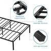 Elephance 18 Inch Queen Bed Frame with Storage Space No