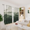 Renaiss Foggy Forest Blackout Curtains, Misty Mountain Mystric Forest Thermal