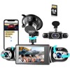 360° Dash Cam Front/Rear/Inside/Side 4-Channel Dash Camera FHD 1080P×4 Car