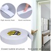COUMENO EVA Single-Sided Adhesive White Foam Tape, Single-Sided Sealing Strip