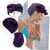 Healeved Long Hair Sleep Cap Satin Bonnet Braids Bath Soft