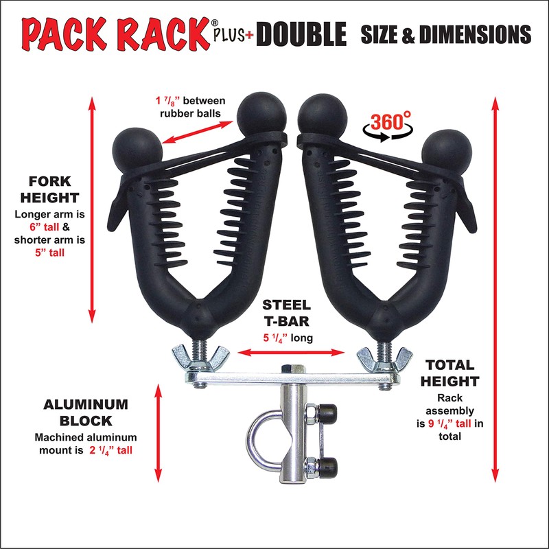 Double Pack Rack Plus - Gun & Bow Rack for