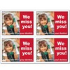 Custom Recall Dental Laser Appointment Reminder Postcards, 4 Cards Perforated