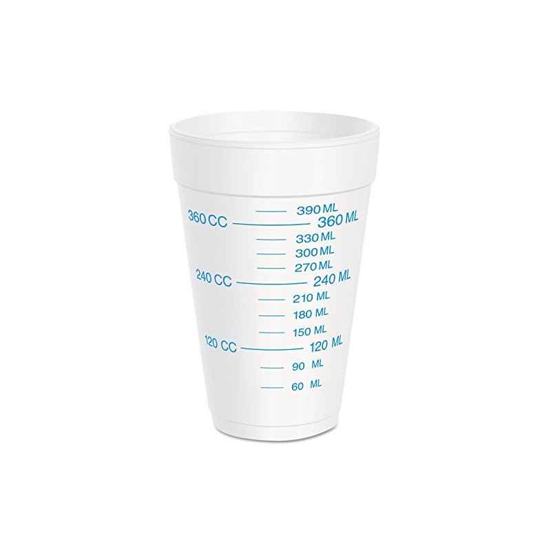 Dart 16J16GRA 16 oz Graduated Foam Cup (Case of 1000)