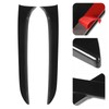 2pcs Rear Window Side Spoiler Canard Wing Glossy Black Replacement
