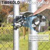 TIBEGOLD Chain Link Fence Butterfly Gate Latch, Galvanized Automatic 2
