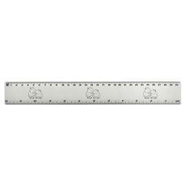 'Capybara Couple' 30cm (12 Inch) White Plastic Ruler (RL00090936)