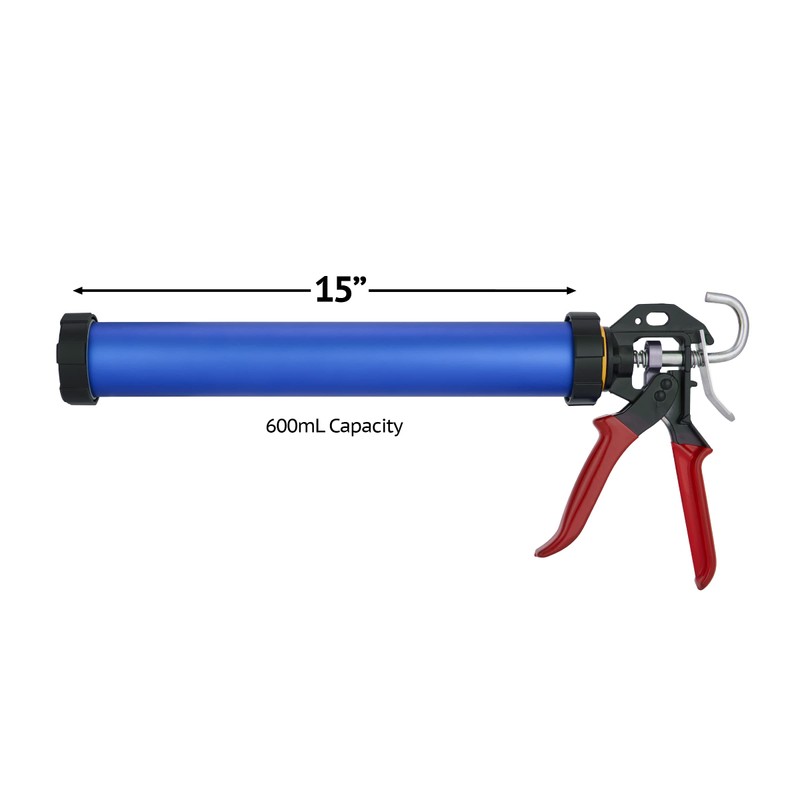 Right Hand Sausage Caulking Gun Manual 20 oz Leakproof Cylinder