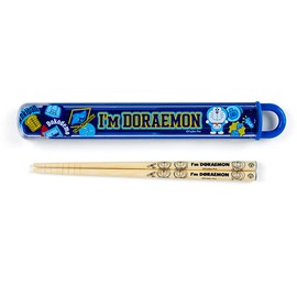 Sanrio 879398 Sanrio 879398 Doraemon Character Chopsticks & Case Set, Antibacterial, Name Sticker, Made in Japan
