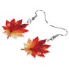 LONYOO Acrylic Maple Leaf Earrings Anime Case Leaves Jewellery for