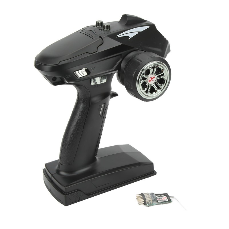 RC Transmitter Black 2.4G 6CH Sensitive Remote Controller With Receiver