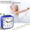 Night Light Small Alarm Clock,Small Portable Bedside Alarm Clock with