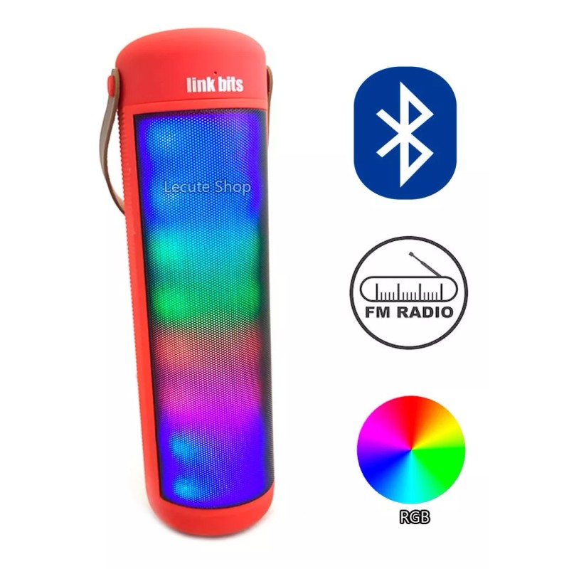 Link Bits Bocina Torre Bluetooth Recargable Led Rgb Portatil Usb