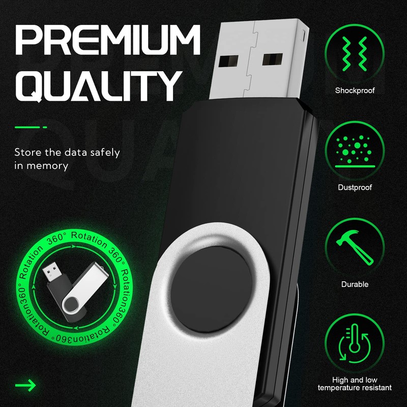 FEBNISCTE USB Memory Stick 512MB (Not 512GB) Low Capacity 512MB