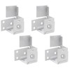 Waziaqoc 4PCS Blind Brackets, 1 Inch Low Profile Box Mounting