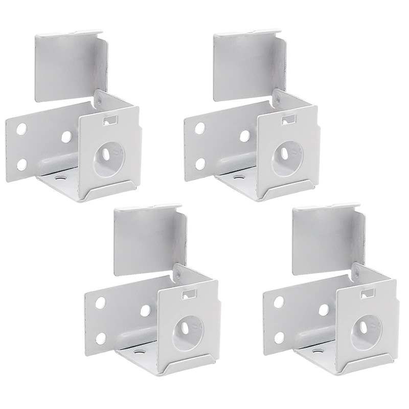 Waziaqoc 4PCS Blind Brackets, 1 Inch Low Profile Box Mounting