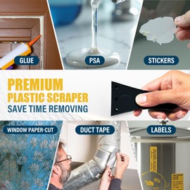 Adhesive Remover, Sticker & Glue Removal Spray Kit with Plastic Scraper, Quickly Removes Stickers, Labels, Glues, Grease for Window Wood and More - 3.3 fl oz