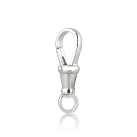 Cierre giratorio de langosta de plata de ley 925 de 17 mm (3 piezas) para hacer joyas, suministros de manualidades, joyería hecha a mano