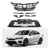 HECASA Front Grille Upper & Lower Compatible with 2022 2023