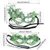 Honbay 2PCS Mysterious Fun Lace Masks for Masquerade Proms, Hallowmas