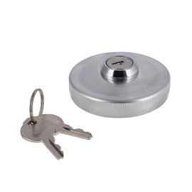 Fuel Cap with Lock Diameter 40 mm, Polished Aluminium – Simson S50, S51, SR50, SR80, KR51 Schwalbe, SR4 Bird Series – IWL