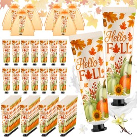 Swiffen 48 Sets Baby Shower Hand Cream Bulk Hello Fall Party Favors Bridal Thank You Hand Cream for Guests Travel Size Lotion with Organza Bags