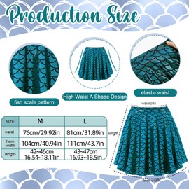 Women's Mermaid Costume, Fish Scale Skirt, Starfish Hair Accessories, Gloves Mermaid, Shell Earrings, Mermaid Glitter Stones Face, for Carnival, Role Play, Theme Party