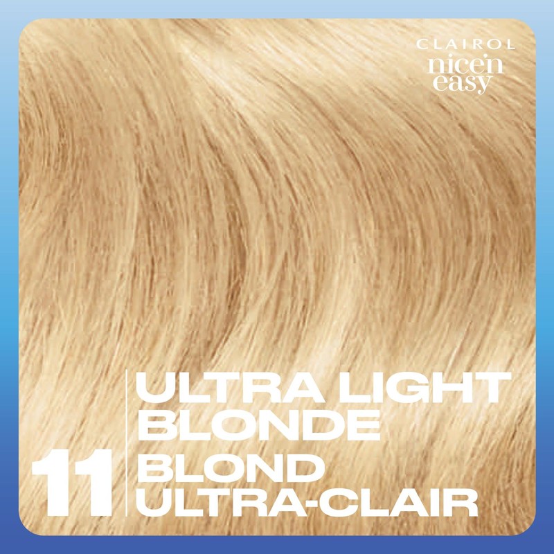 Clairol Nice'n Easy Permanent Hair Dye, 11 Ultra Light Blonde