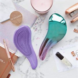 Detangling Brush, Detangler Hair brush for Women, Kids & Toddler. Hairbrush for Thick, Curly, Straight, Wet or Dry Hair by Lily England (Unicorn/ Mermaid)