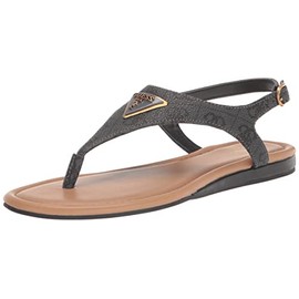 Guess Women's UNALI Sandal, Black 001, 9