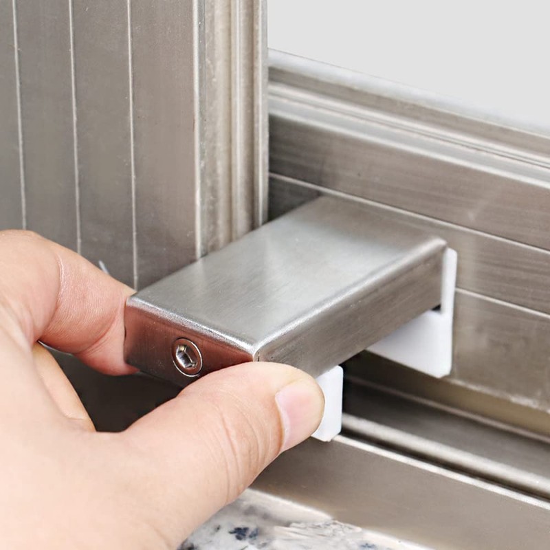 WANLIAN 1PCS Door Window Lock Stopper Adjustable Thick Sliding Safety