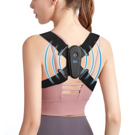 OLEQE Posture Corrector, Corrección de la Postura de Espalda para Mujeres, Hombres y Adolescentes Alivio del Dolor de Hombros, Soporte de espalda ajustable y cómodo