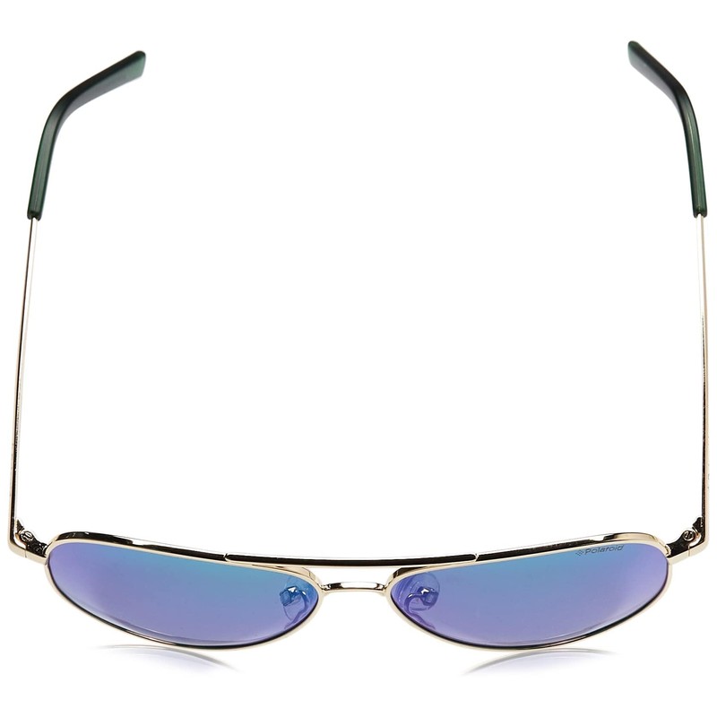 Polaroid Kids' PLD 8015/N K7 J5G Sunglasses, Gold/Green Grey Speckled