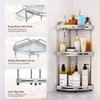 Binecer Corner Shower Caddy Standing, 3 Tier Shower Organizer Stand