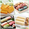 LEBERY Silicone Butter Mold with Lid 2 Pcs Non-Stick Butter