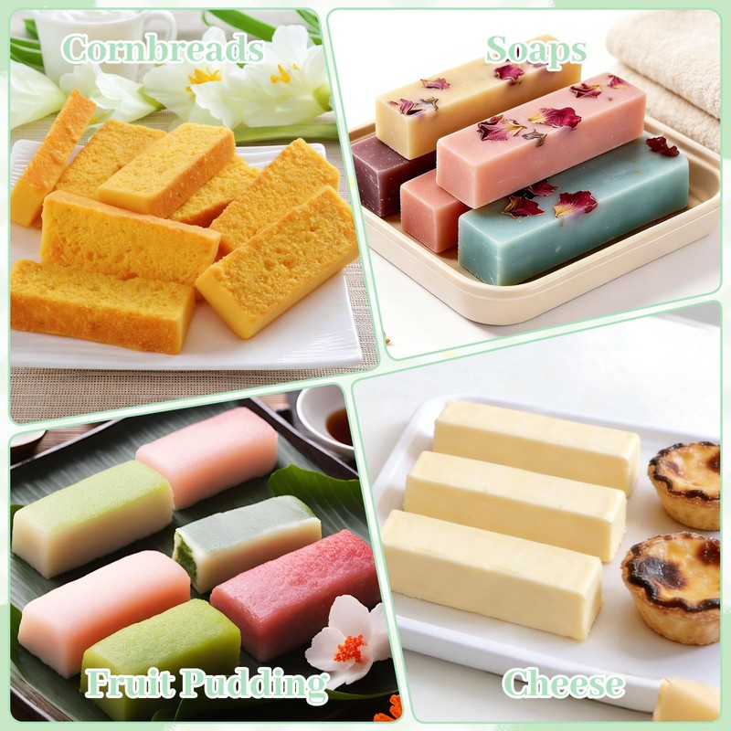 LEBERY Silicone Butter Mold with Lid 2 Pcs Non-Stick Butter