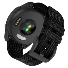 ISABAKE 22 mm strap for Garmin Forerunner 265/Forerunner 255/Forerunner 265 music/Vivoactive 4/Venu 3/Venu 2, 22 mm nylon straps watch strap for Galaxy Watch 46 mm/Pace 3/Apex 46 mm/Apex 2 Pro, 22 mm