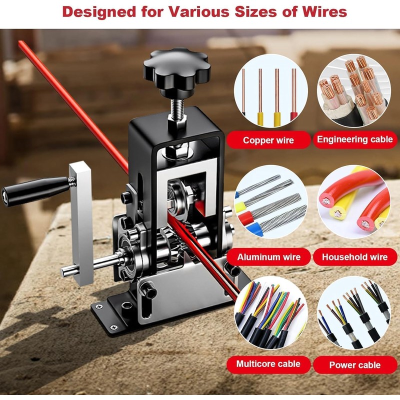 Automatic Copper Wire Stripper Machine, Pelador de Cable Electrico, Drill