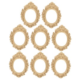 ABOOFAN 8-Piece Photo Frame Set Picture Frame Ornament Tiny Picture Frame Small Picture Frame Unique Picture Frame Small Frame Gold