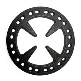 MENSI 5" Upgrade Design Casting Iron Gas Ring Reducer Flat Pot Rack Cast Iron Turkish Coffee Pot Support Ring For Espresso Maker,Coffee Moka, Gas Cooker