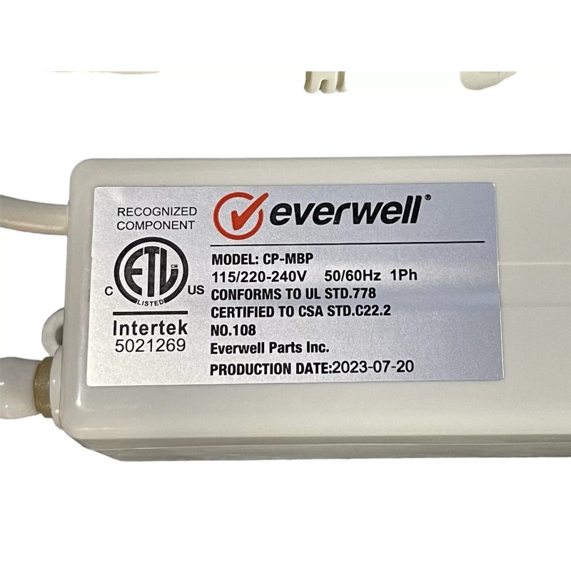 Everwell Mute Box Condensate Pump for Mini Split Ductless Air