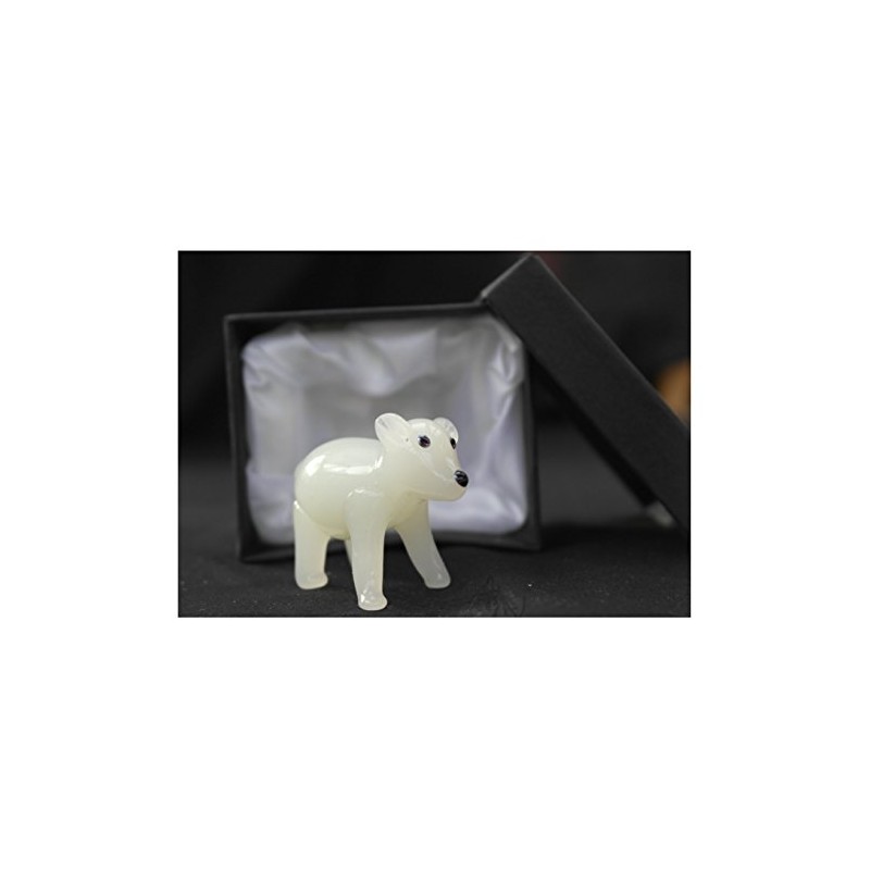 Gorgeous and Very Cute Polar Bear Glass Figurine