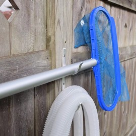 Pool Pole Aluminum Hanger Set with Screws for Pool Pole Net Brush Vacuum Hose