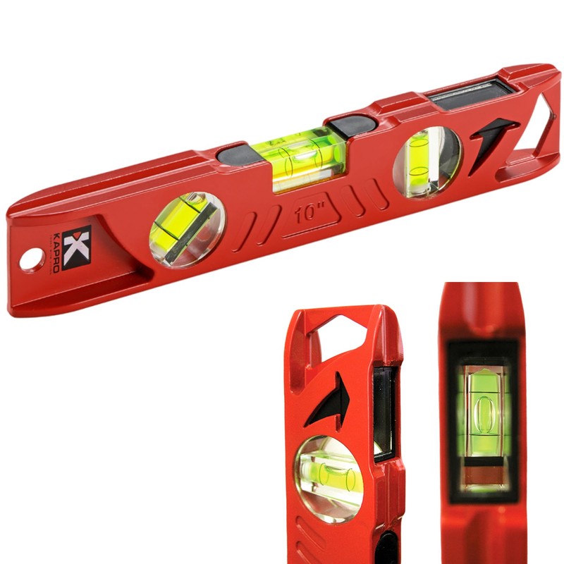 Kapro - 923 Professional Cast Aluminum Torpedo Level - Features