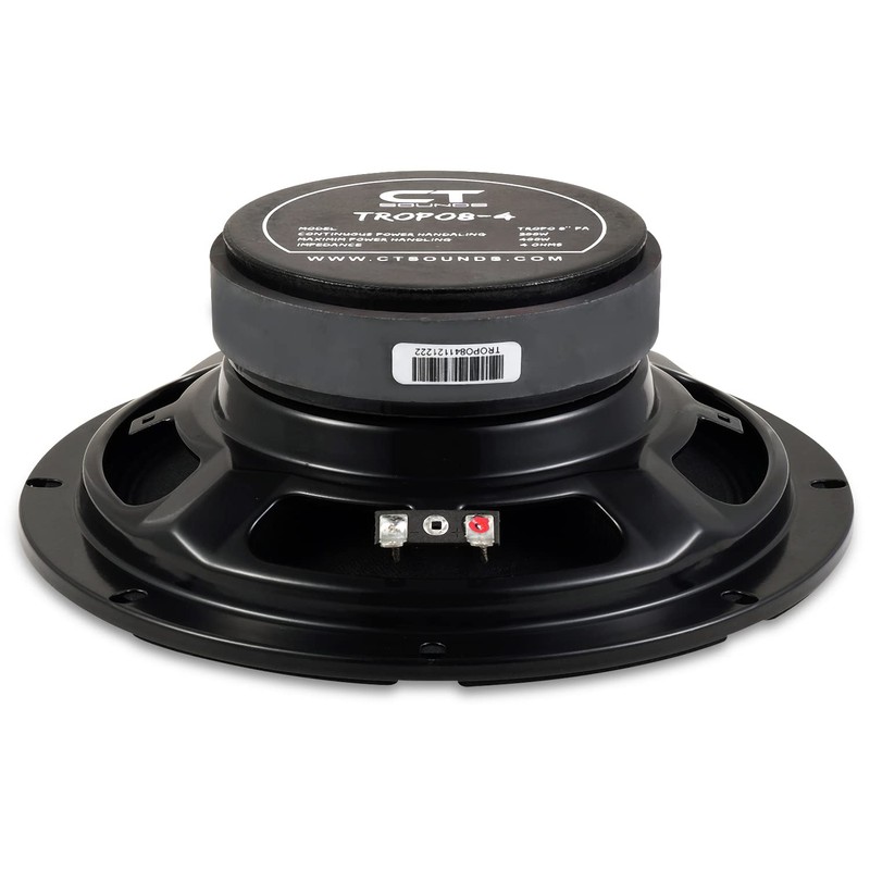 CT Sounds TROPO8-4 8” Shallow Mount Midrange Speaker, 200 Watts