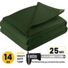 PROTARP Heavy Duty 14 OZ Water Resistant Canvas Tarp, UV